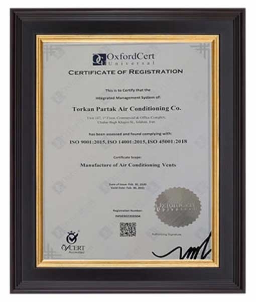 شرکت تهویه مطبوع ترکان پارتاک