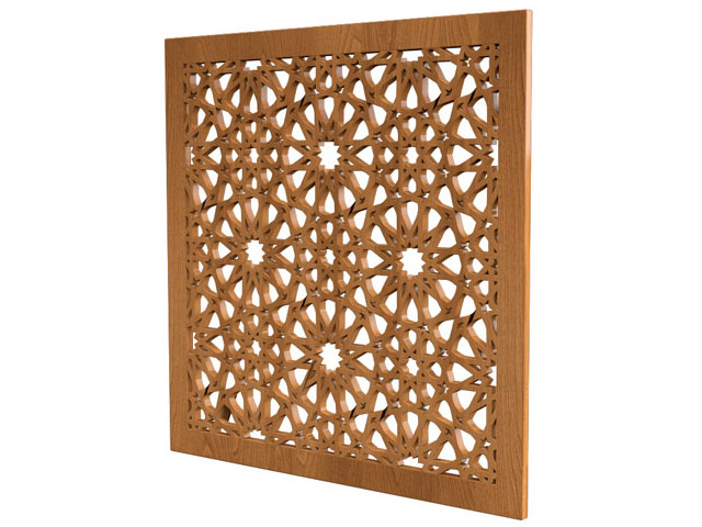 دریچه نوری دیواری چوبی