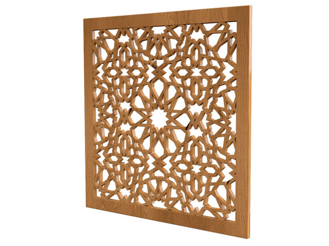 دریچه نوری دیواری چوبی